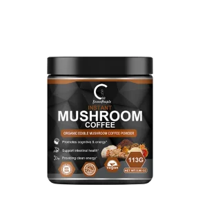 GPGP GreenPeople 113G Mushroom Coffee Support Memory Cognition,Clarity  Instant Coffee Powder