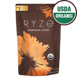 Organic Mushroom Coffee - Shiitake, Cordyceps, Supports Immune, Focus, Concentration, Stress, Digestion & Energy - 180 G